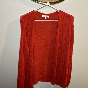 Stylish Red/ Orange Cardigan By My Style
